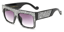 Load image into Gallery viewer, SHAUNA Crystal Decoration Oversized Women Square Sunglasses