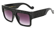 Load image into Gallery viewer, SHAUNA Crystal Decoration Oversized Women Square Sunglasses