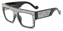 Load image into Gallery viewer, SHAUNA Crystal Decoration Oversized Women Square Sunglasses