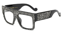 Load image into Gallery viewer, SHAUNA Crystal Decoration Oversized Women Square Sunglasses