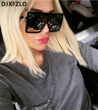 Load image into Gallery viewer, 2019 retro big frame mirror cat eye sunglasses